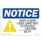 Signmission OSHA , 3.5" Height, Safe Floor Load Limit Not To Exceed Custom Sign, 5" X 3.5", Landscape OS-NS-D-35-L-16504 - alternate 1